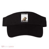 Capybara Mugshot Wanted For 93 Felonies Across The Country Visor thumb 0