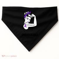 Chiari Malformation Warrior Unbreakable Gift Awareness Cool Gift USA-Made Doggie Bandana thumb 0