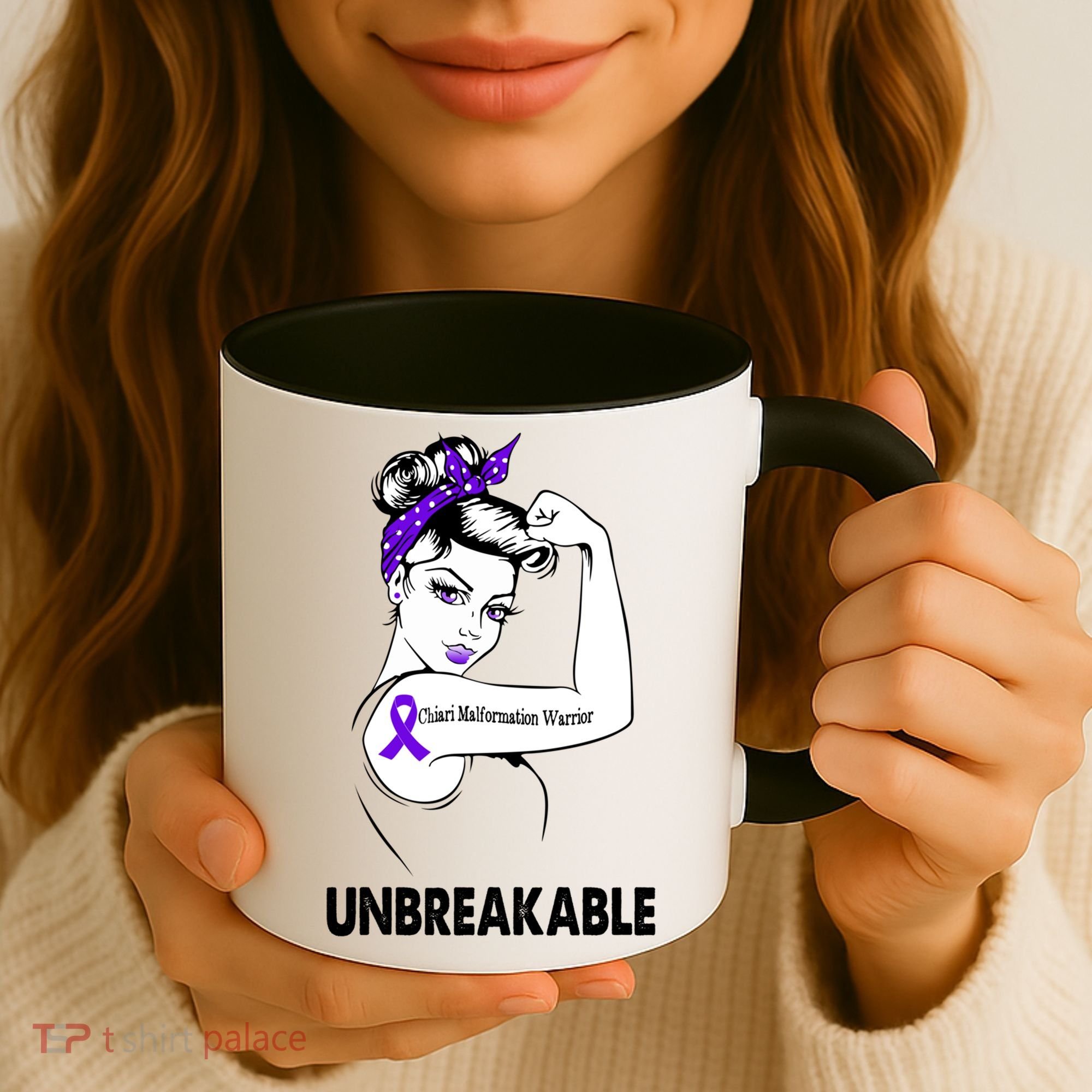 Chiari Malformation Warrior Unbreakable Gift Awareness Cool Gift Coffee Mug