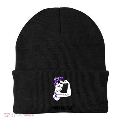 Chiari Malformation Warrior Unbreakable Gift Awareness Cool Gift Beanie