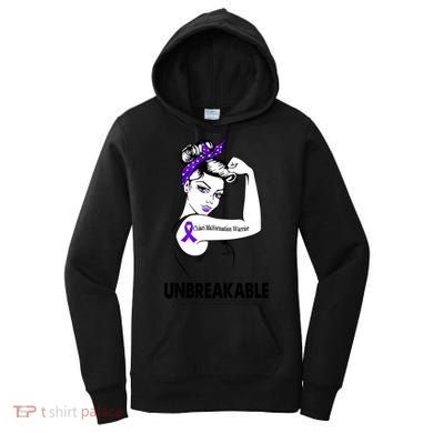 Chiari Malformation Warrior Unbreakable Gift Awareness Cool Gift Women's Hoodie