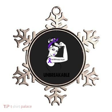 Chiari Malformation Warrior Unbreakable Gift Awareness Cool Gift Ornament