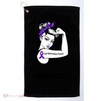 Chiari Malformation Warrior Unbreakable Gift Awareness Cool Gift Golf Towel thumb 0