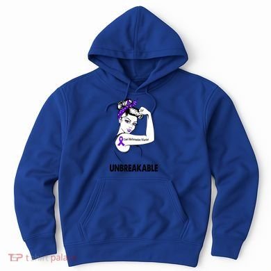 Chiari Malformation Warrior Unbreakable Gift Awareness Cool Gift Hoodie