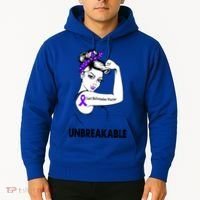 Chiari Malformation Warrior Unbreakable Gift Awareness Cool Gift Hoodie thumb 2
