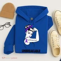 Chiari Malformation Warrior Unbreakable Gift Awareness Cool Gift Hoodie thumb 4