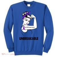 Chiari Malformation Warrior Unbreakable Gift Awareness Cool Gift Sweatshirt thumb 0