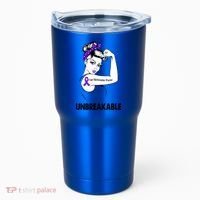 Chiari Malformation Warrior Unbreakable Gift Awareness Cool Gift Tumbler thumb 0
