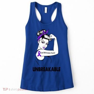 Chiari Malformation Warrior Unbreakable Gift Awareness Cool Gift Women's Tank Top