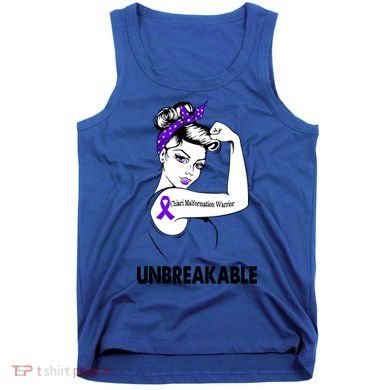 Chiari Malformation Warrior Unbreakable Gift Awareness Cool Gift Tank Top