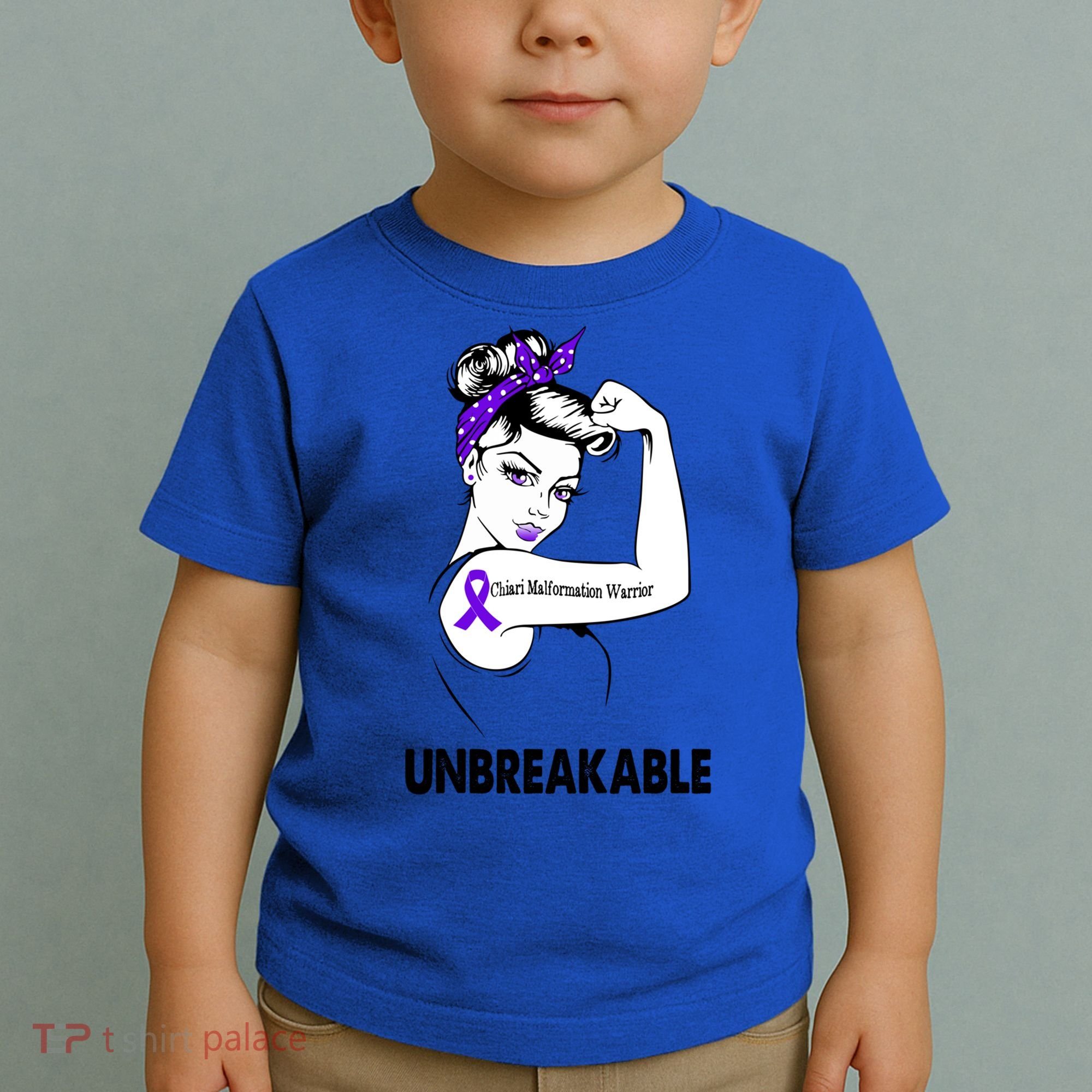 Chiari Malformation Warrior Unbreakable Gift Awareness Cool Gift Toddler T-Shirt