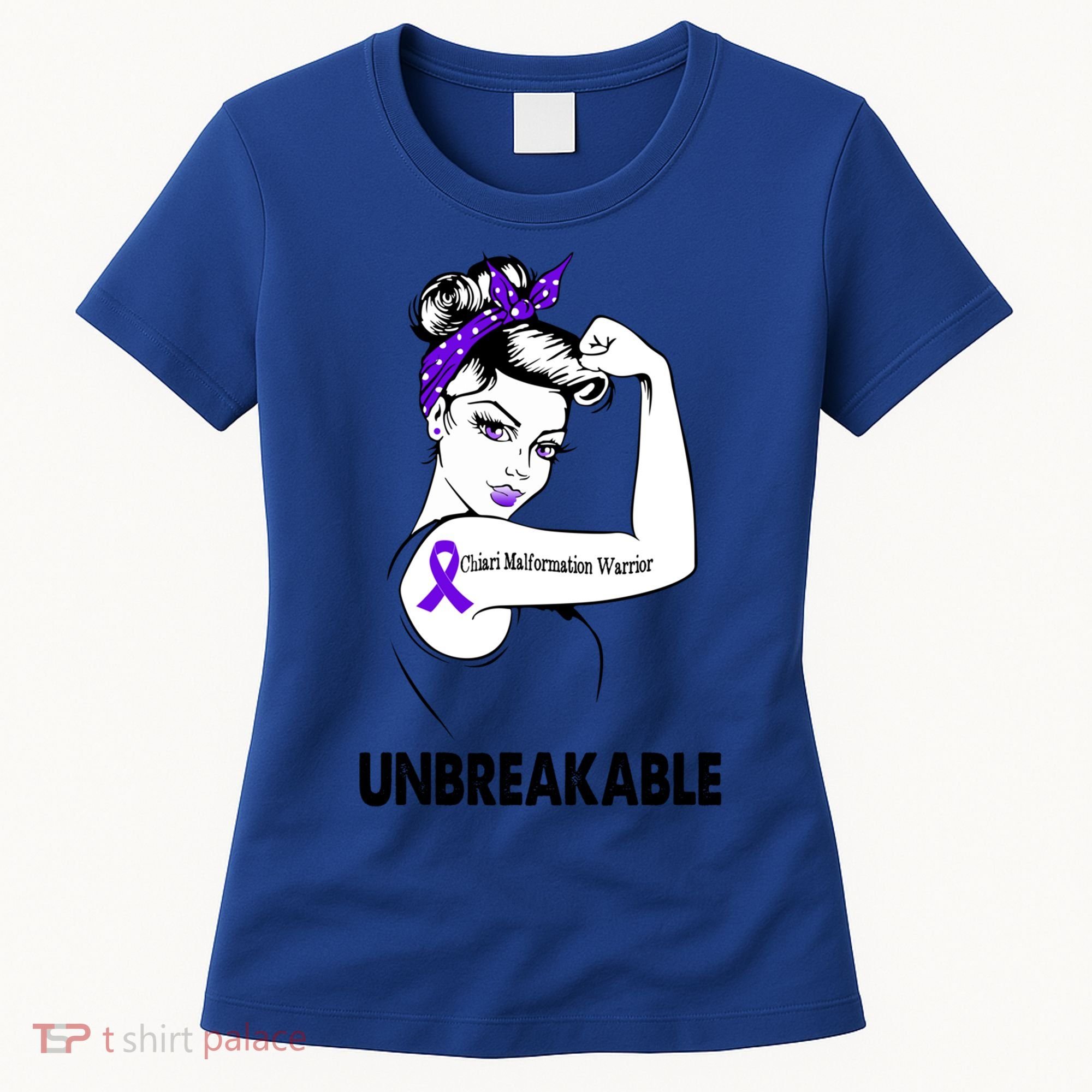 Chiari Malformation Warrior Unbreakable Gift Awareness Cool Gift Women's T-Shirt