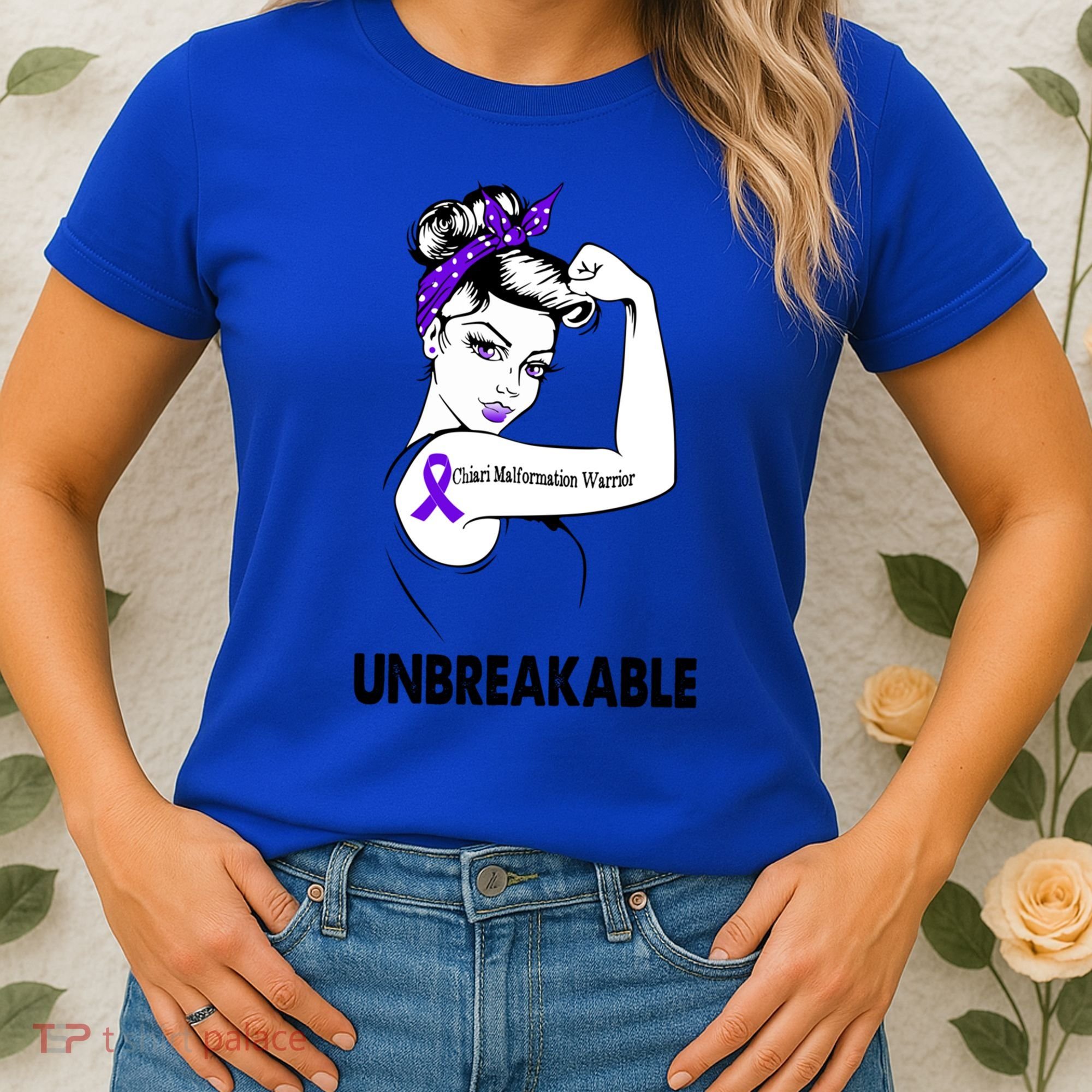 Chiari Malformation Warrior Unbreakable Gift Awareness Cool Gift Women's T-Shirt