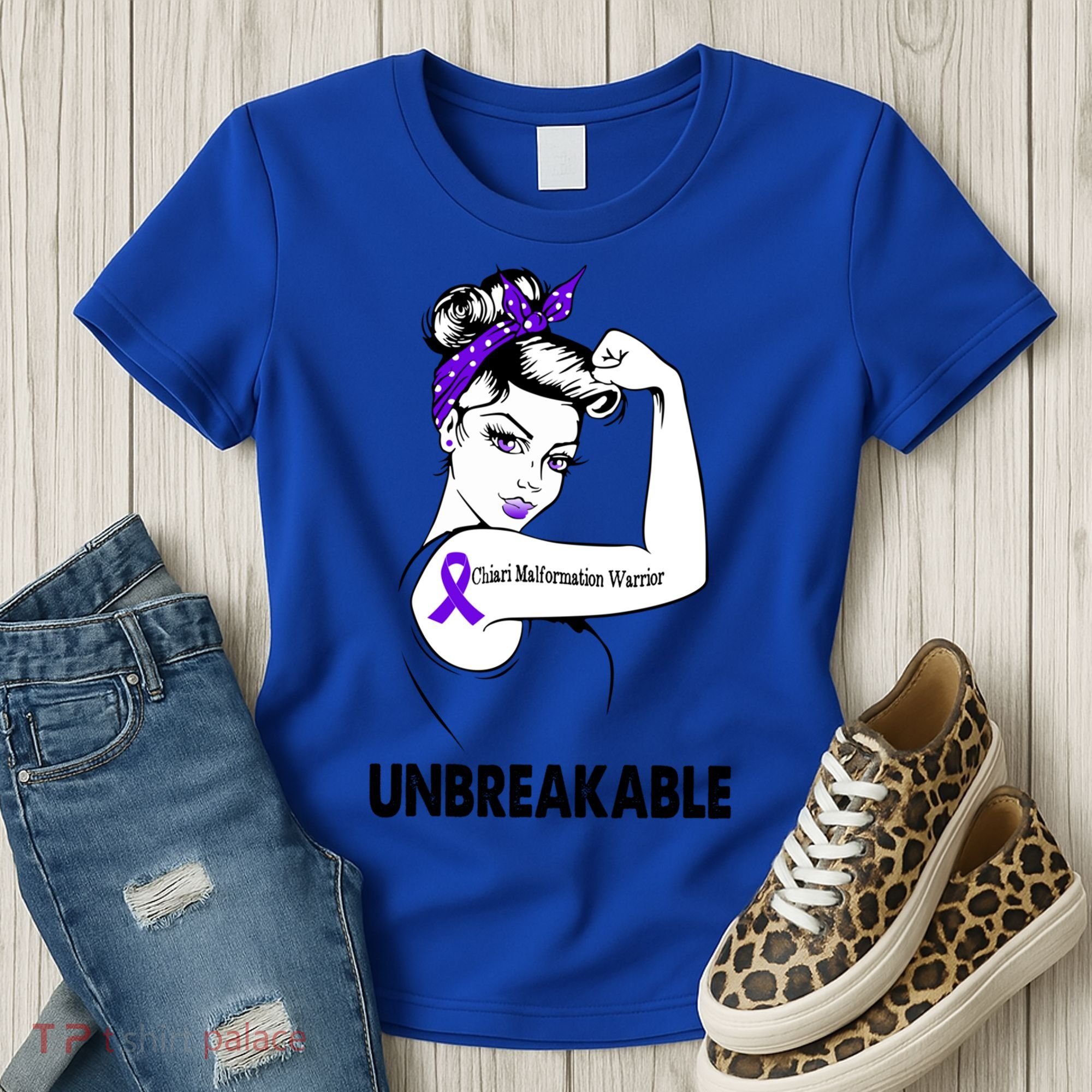 Chiari Malformation Warrior Unbreakable Gift Awareness Cool Gift Women's T-Shirt