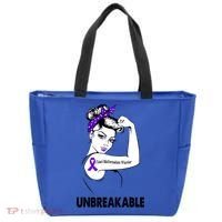 Chiari Malformation Warrior Unbreakable Gift Awareness Cool Gift Tote Bag thumb 0