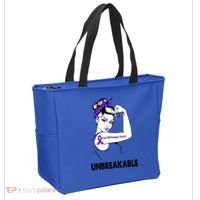 Chiari Malformation Warrior Unbreakable Gift Awareness Cool Gift Tote Bag thumb 2