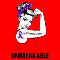 Chiari Malformation Warrior Unbreakable Gift Awareness Cool Gift Santa Hat thumb 1