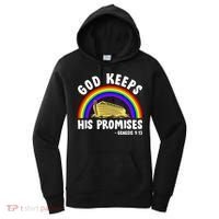 Christian Noah Ark Jesus God Keeps His Promises Rainbow Women's Hoodie thumb 0