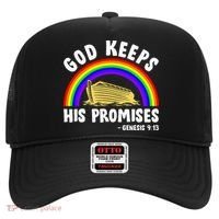 Christian Noah Ark Jesus God Keeps His Promises Rainbow Hat thumb 0