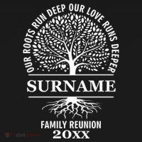 Custom Name And Year Family Reunion Our Roots Run Deep Our Love Runs Deeper Women's Tank Top thumb 5
