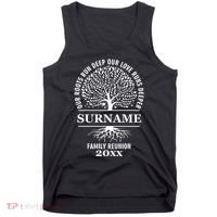 Custom Name And Year Family Reunion Our Roots Run Deep Our Love Runs Deeper Tank Top thumb 0