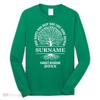 Custom Name And Year Family Reunion Our Roots Run Deep Our Love Runs Deeper Long Sleeve Shirt thumb 0