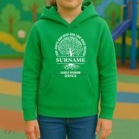Custom Name And Year Family Reunion Our Roots Run Deep Our Love Runs Deeper Kids Hoodie thumb 3