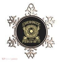 Cherokee Native American And Proud Of It Ornament thumb 0