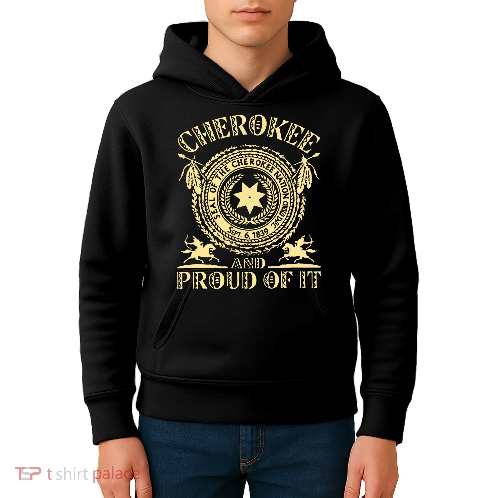 Cherokee Native American And Proud Of It Kids Hoodie