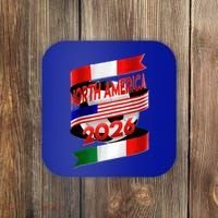 Cool North America Canada Mexico Soccer Cup 2026 Coaster thumb 0