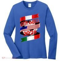 Cool North America Canada Mexico Soccer Cup 2026 Women's Long Sleeve Shirt thumb 0