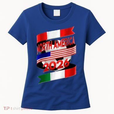 Cool North America Canada Mexico Soccer Cup 2026 Women's T-Shirt