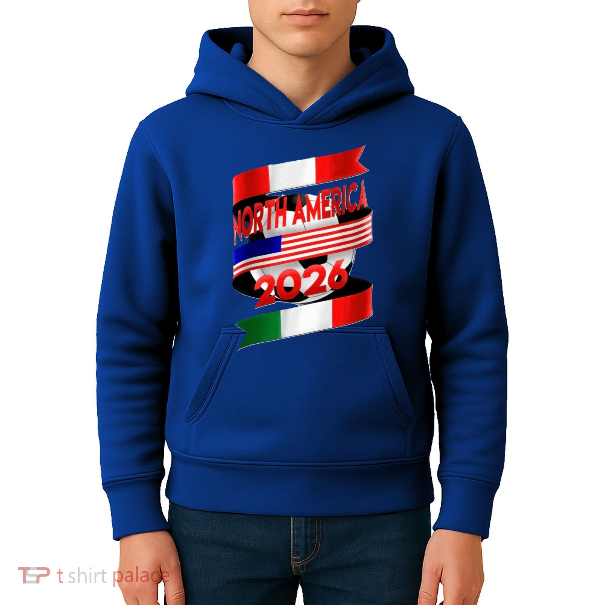 Cool North America Canada Mexico Soccer Cup 2026 Kids Hoodie