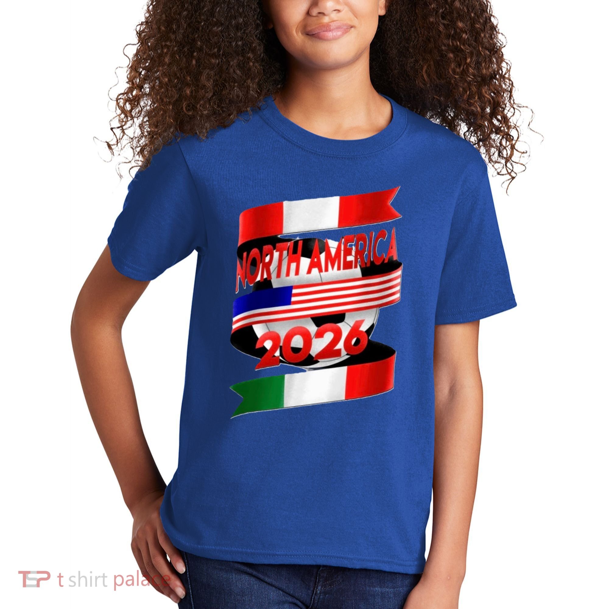 Cool North America Canada Mexico Soccer Cup 2026 Kids T-Shirt