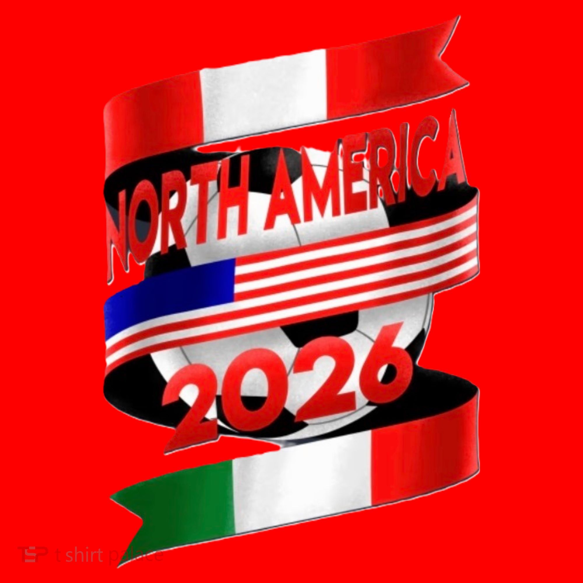 Cool North America Canada Mexico Soccer Cup 2026 Santa Hat
