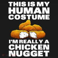Chicken Nugget Art For Chicken Nugget Costume Sweatshirt thumb 3