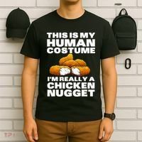 Chicken Nugget Art For Chicken Nugget Costume T-Shirt thumb 6