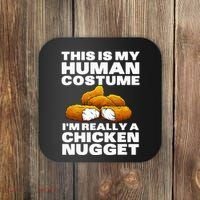 Chicken Nugget Art For Chicken Nugget Costume Coaster thumb 0