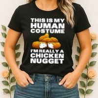 Chicken Nugget Art For Chicken Nugget Costume Women's T-Shirt thumb 2