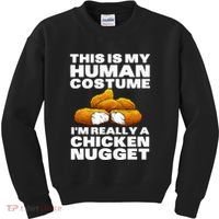 Chicken Nugget Art For Chicken Nugget Costume Kids Sweatshirt thumb 0