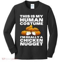 Chicken Nugget Art For Chicken Nugget Costume Kids Long Sleeve Shirt thumb 0