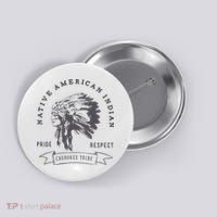 Cherokee Native American Button thumb 0