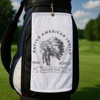 Cherokee Native American Golf Towel thumb 2