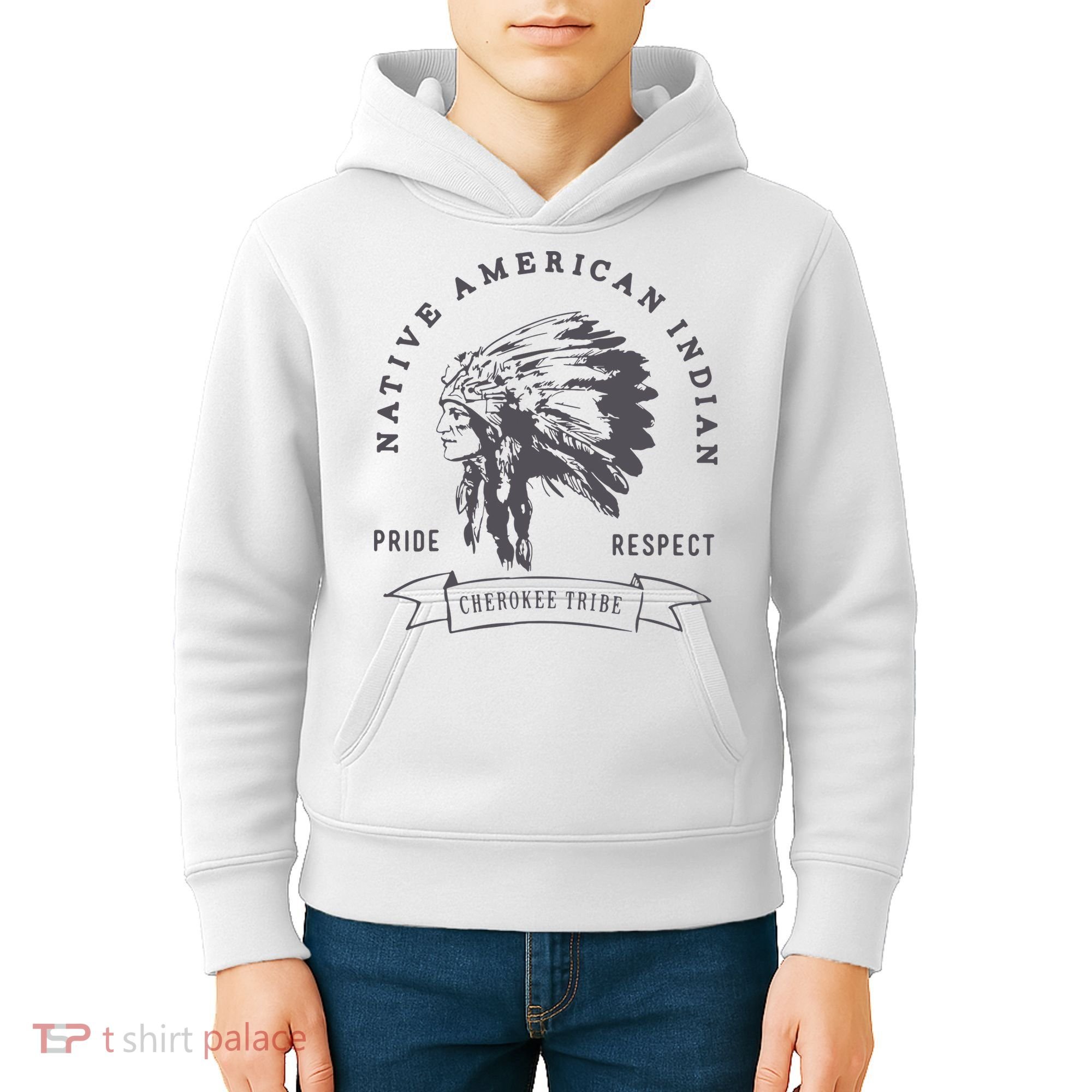 Cherokee Native American Kids Hoodie