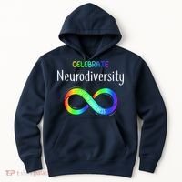 Celebrate Neurodiversity Autism Awareness Month Infinity Hoodie thumb 0