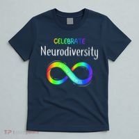 Celebrate Neurodiversity Autism Awareness Month Infinity T-Shirt thumb 5