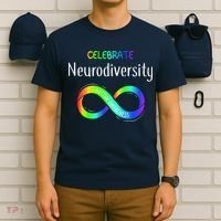 Celebrate Neurodiversity Autism Awareness Month Infinity T-Shirt thumb 6