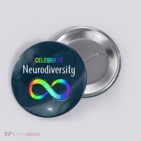 Celebrate Neurodiversity Autism Awareness Month Infinity Button thumb 0