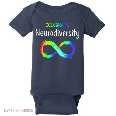 Celebrate Neurodiversity Autism Awareness Month Infinity Baby Bodysuit