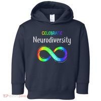 Celebrate Neurodiversity Autism Awareness Month Infinity Toddler Hoodie thumb 0